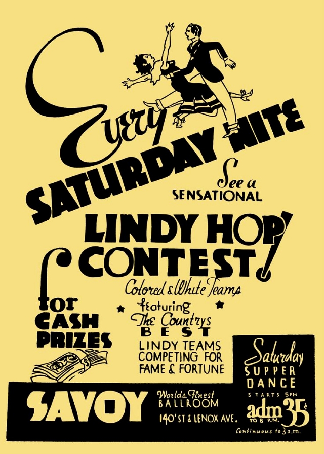 Lindy Hop Contest at Savoy Ballroom 1940s 