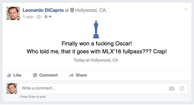 Leo DiCaprio won a Oscar.